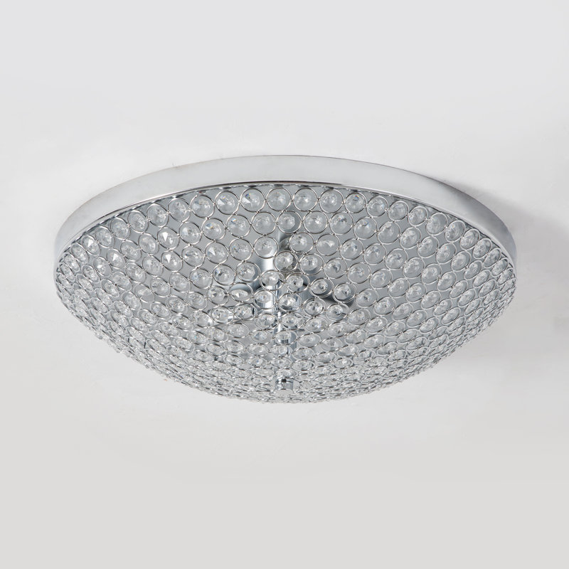 Willa Arlo Interiors Java Crystal Flush Mount Wayfair